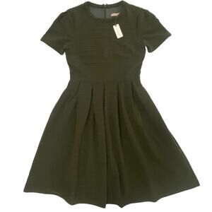 NWOT Anthropologie Hutch Maddie Mini Dress Ribbed Pleated Size Small